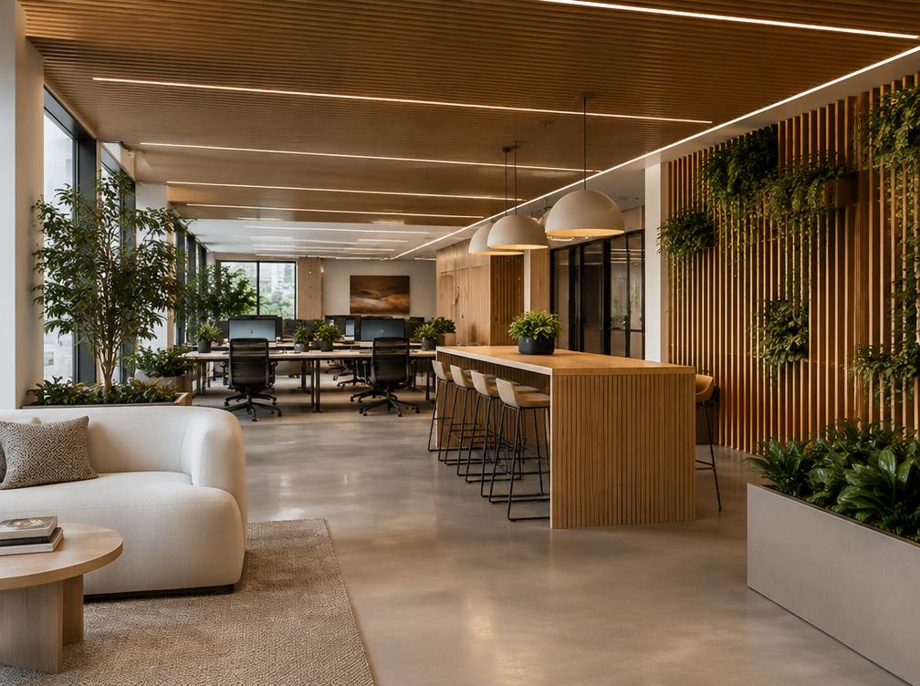 Commercial interior representative of this studio's work